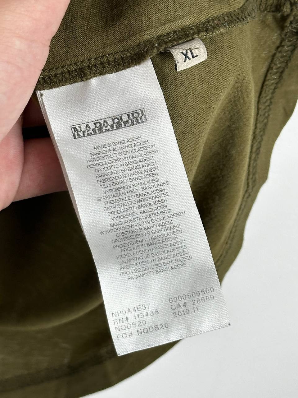 Napapijri Napapijri Olive Military Logo T Shirt Size US XL / EU 56 / 4 - 7 Thumbnail