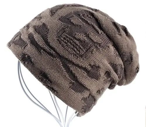 VIBE - Distressed Skull Beanie Size ONE SIZE - 7 Thumbnail