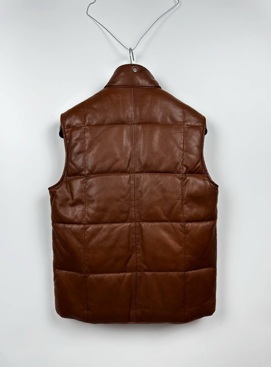 Loro Piana Loro Piana Leather Padded Vest Size US XS / EU 42 / 0 - 2 Thumbnail
