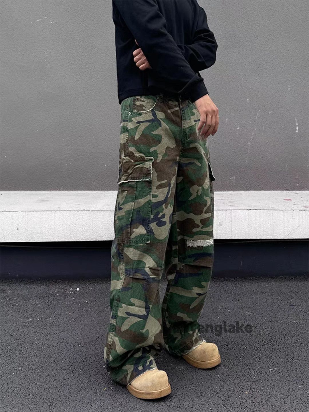 Designer × Japanese Brand × Vintage utility military outdoor tactical flared camo cargo pants Size US 30 / EU 46 - 3 Thumbnail
