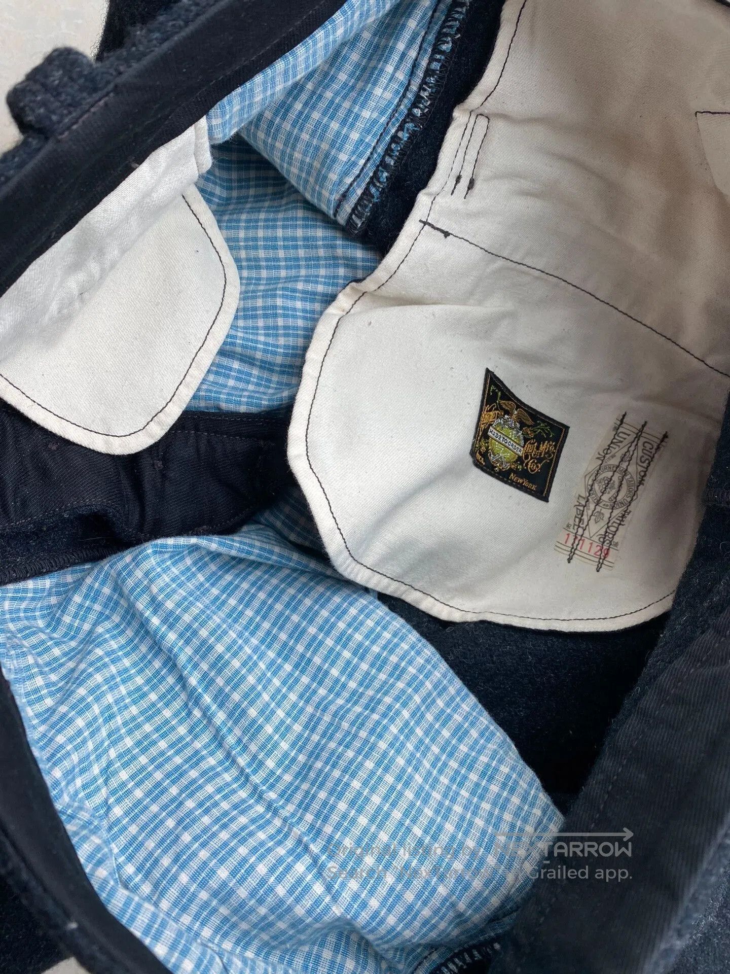 Freewheelers Stylish Black Wool Pants for Every Occasion. Size US 30 / EU 46 - 4 Thumbnail