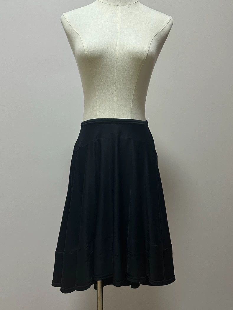 Comme des Garcons Comme des Garcons size XS Black pleated wavy lace irregula Size 23" - 3 Thumbnail