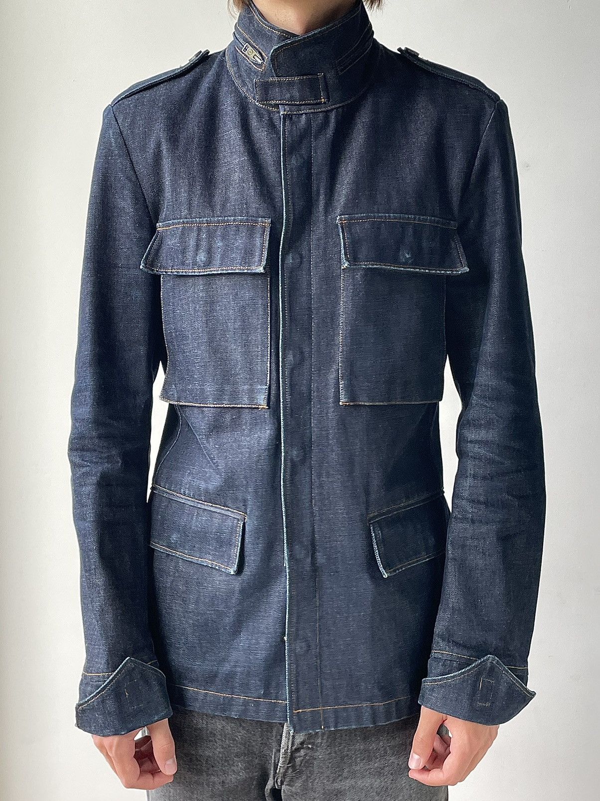 Tom Ford YSL Rive Gauche by Tom Ford Heavy Denim M51 Jacket Size US M / EU 48-50 / 2 - 3 Thumbnail