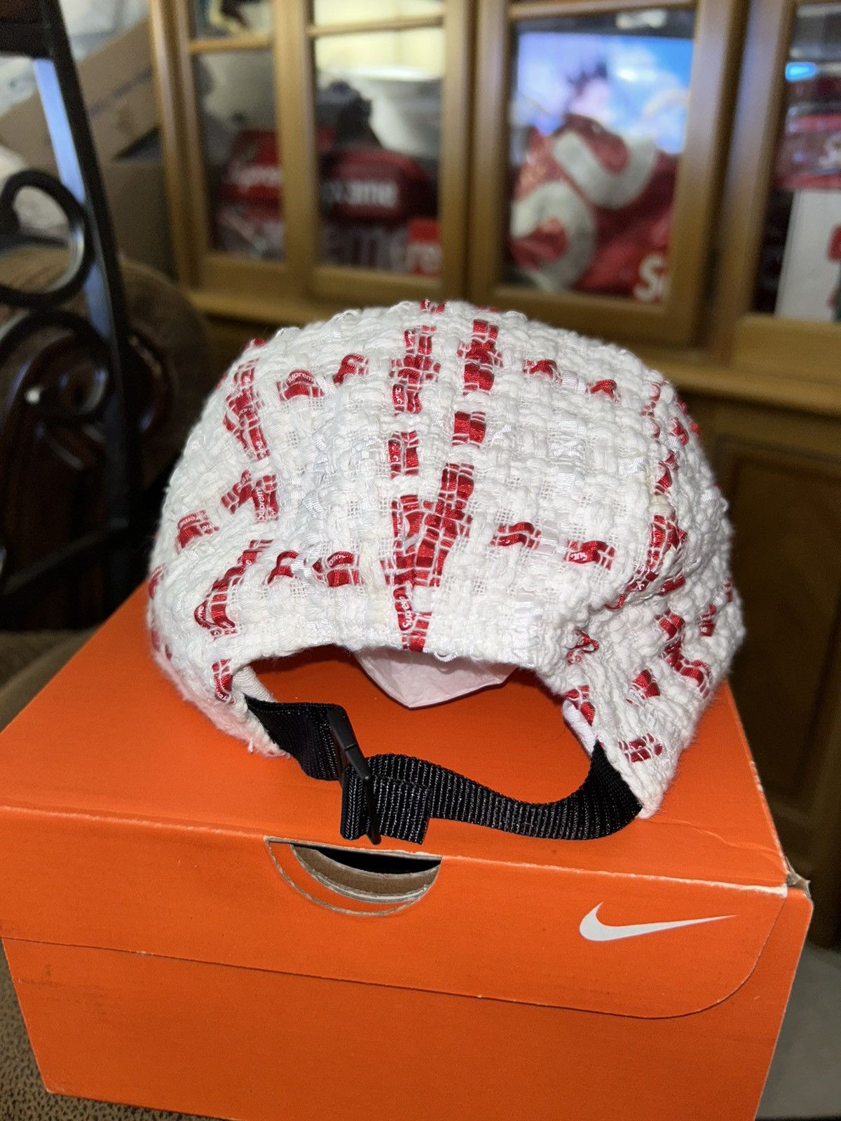 Supreme Supreme Ribbon Boucle Camp Cap White SS20 NEW Size ONE SIZE - 3 Thumbnail