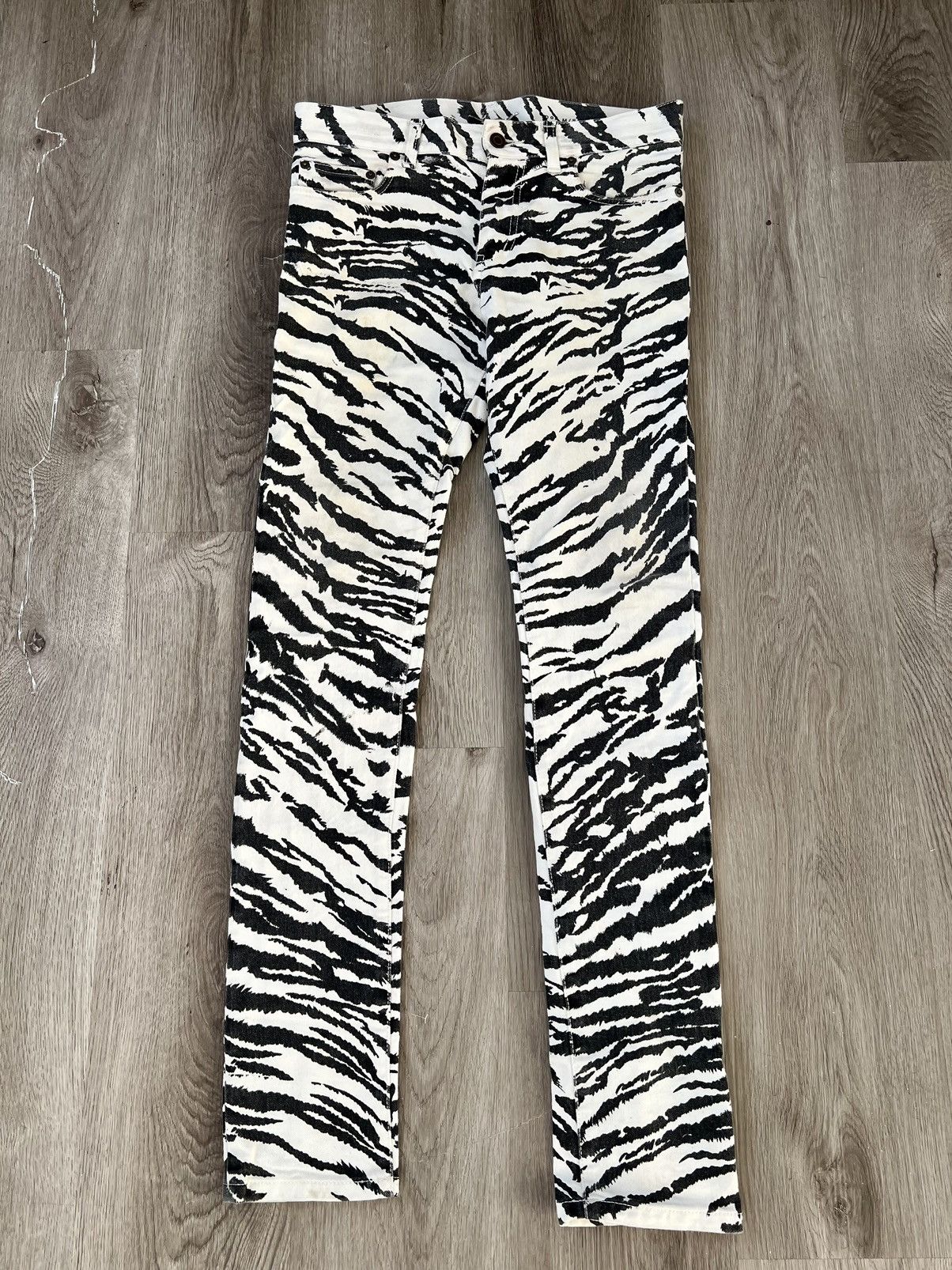 Saint Laurent Paris Heidi Slimane Saint Laurent Paris D02 Zebra-Print ...