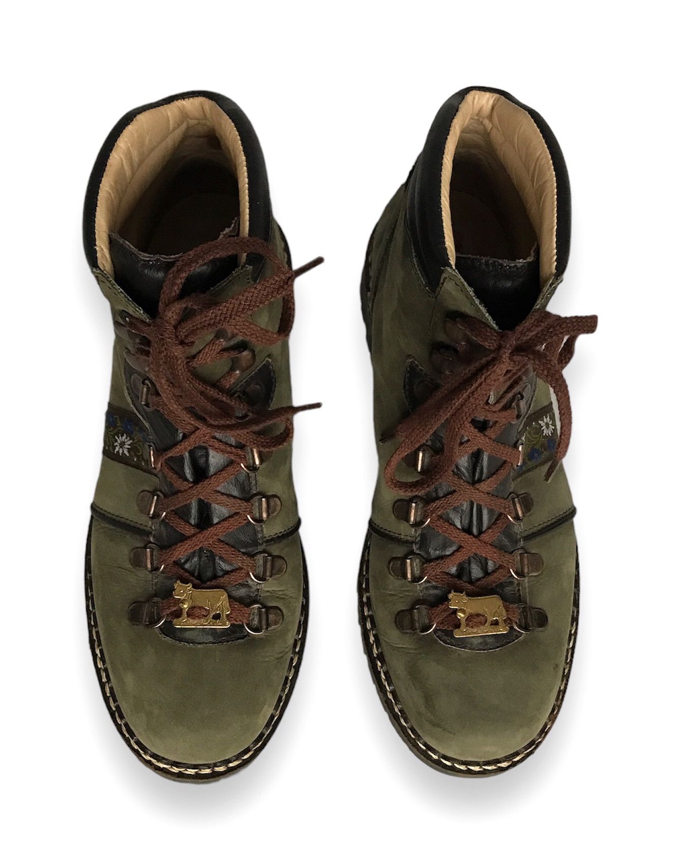 Folk KANDAHAR SWISS FOLK LIMITED EDITION LEATHER BOOTS EU39 UK6 Size US 8 / IT 38 - 4 Thumbnail