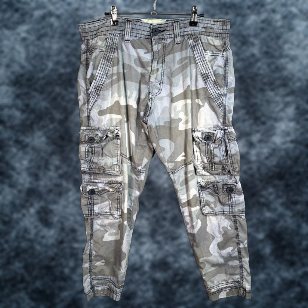 Vintage Liberation A Bleu Pants 32 x 32 Camouflage Cargo Slim Straight 100% Cotton Size US 32 / EU 48 - 1 Thumbnail