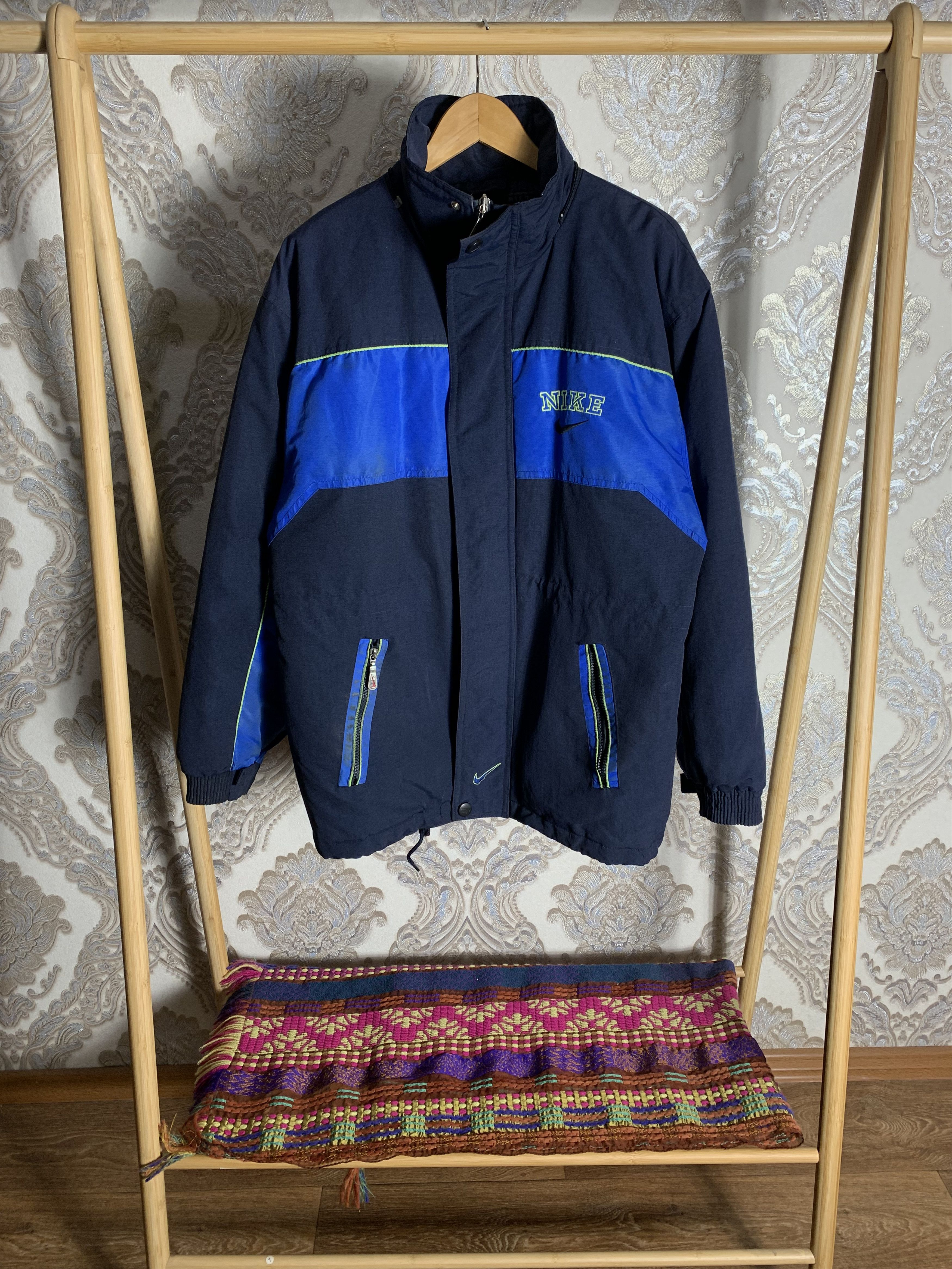 Nike VINTAGE NIKE RETRO BIG LOGO SWOOSH JACKET DRILL Y2K 90s Size US XXL / EU 58 / 5 - 2 Thumbnail