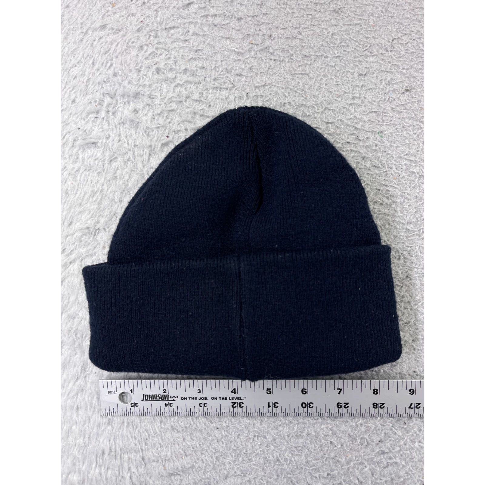 Vintage Beanie Beanie Blue White Knit Acrylic Trucker Hat Trucker Freight Trucking Casual Travel Workwear Adult One Size Men Embroidered Adjustable Size ONE SIZE - 3 Thumbnail