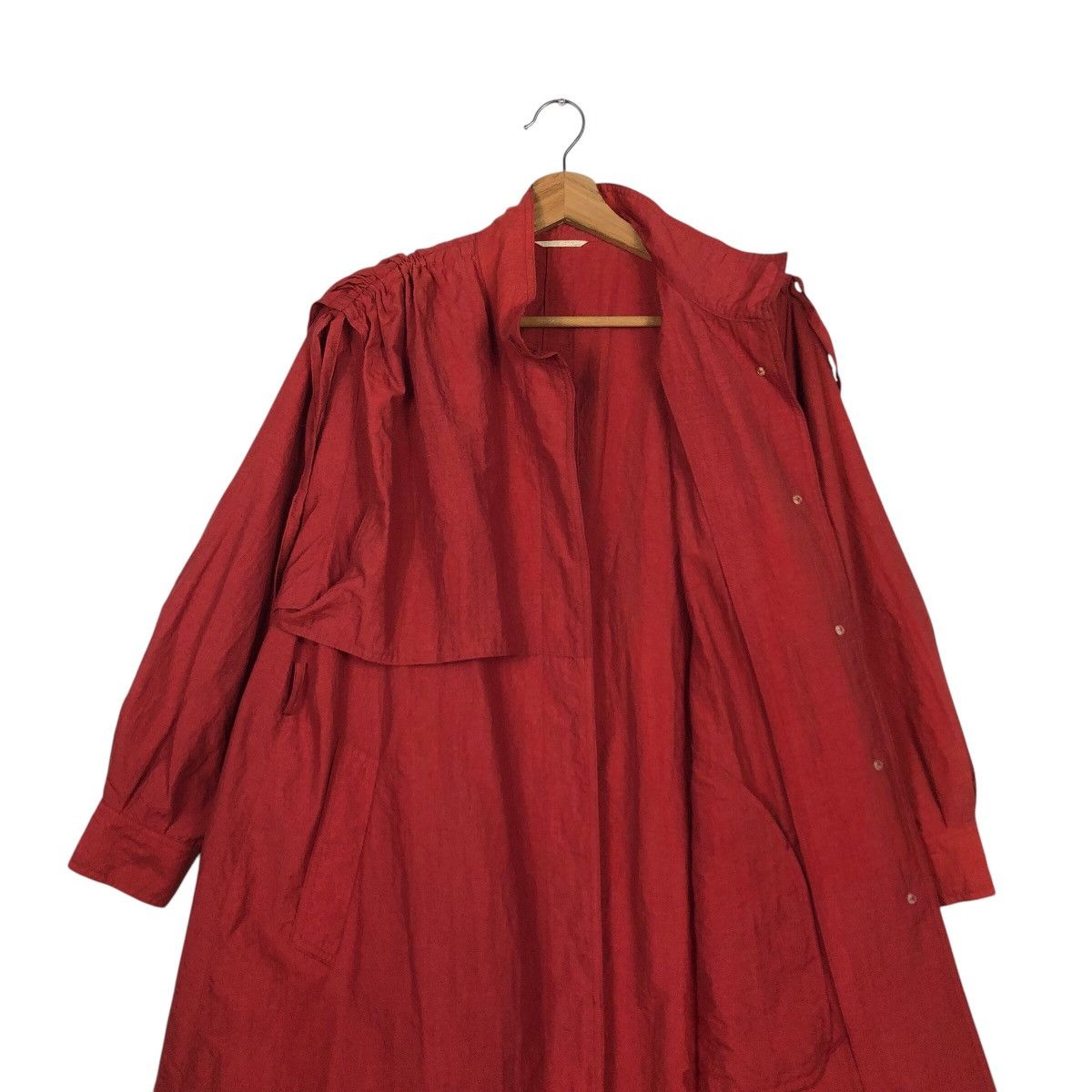 Designer × Japanese Brand × Vintage 📌Rich Red Vintage Long Jacket Tokyo Style Issey Miyake Size US M / EU 48-50 / 2 - 14 Thumbnail