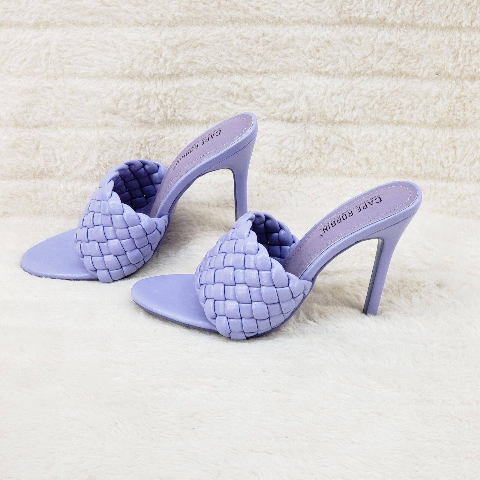 Other Anson Slip On Lilac Purple Open Toe High Heel Clogs Mules Sl Size US 9 / IT 39 - 1 Thumbnail