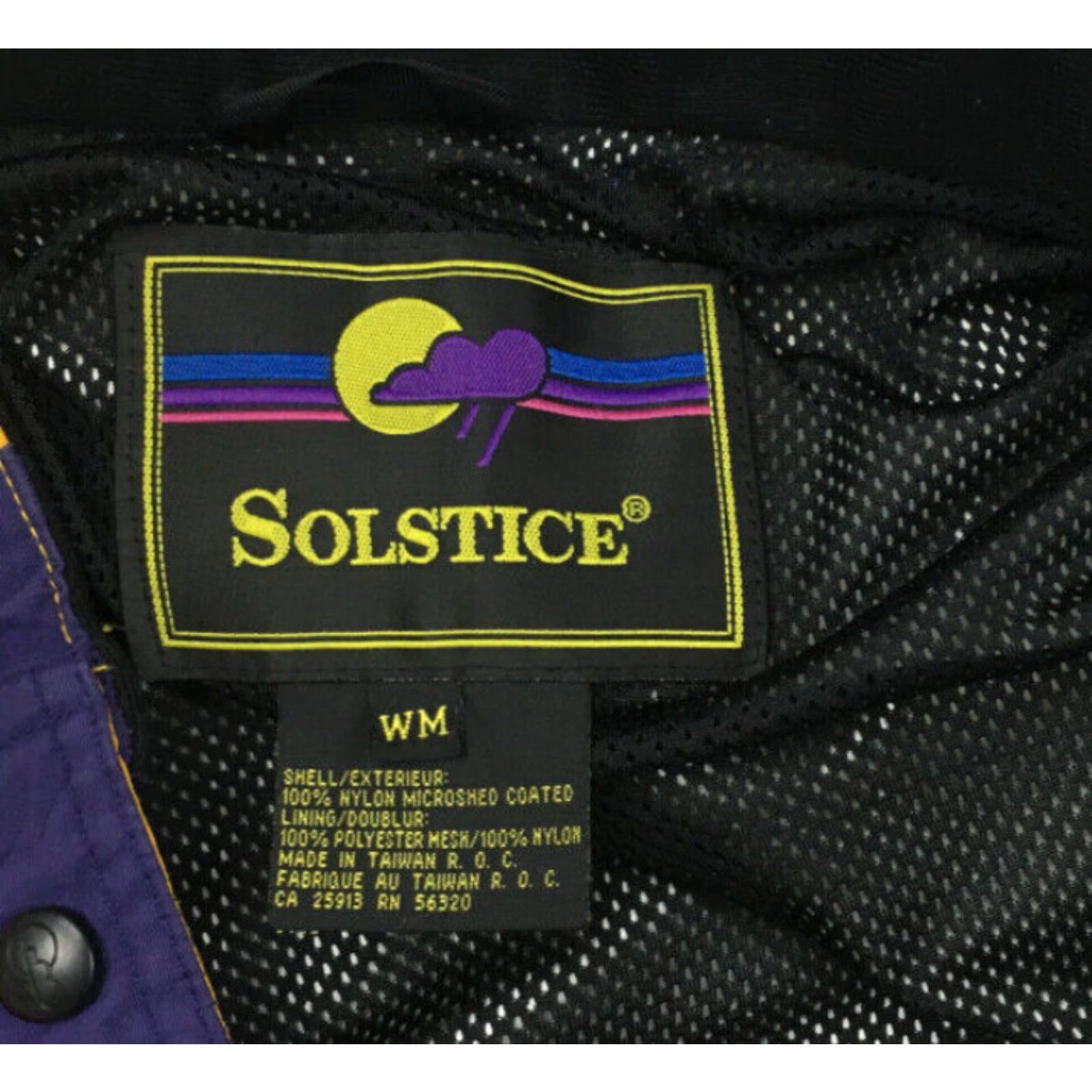 Etro VINTAGE Solstice Microshed Ski Jacket Women's M Purple Yellow Nylon Zip 90s Style Parka Mens? Women? Size M / US 6-8 / IT 42-44 - 7 Thumbnail