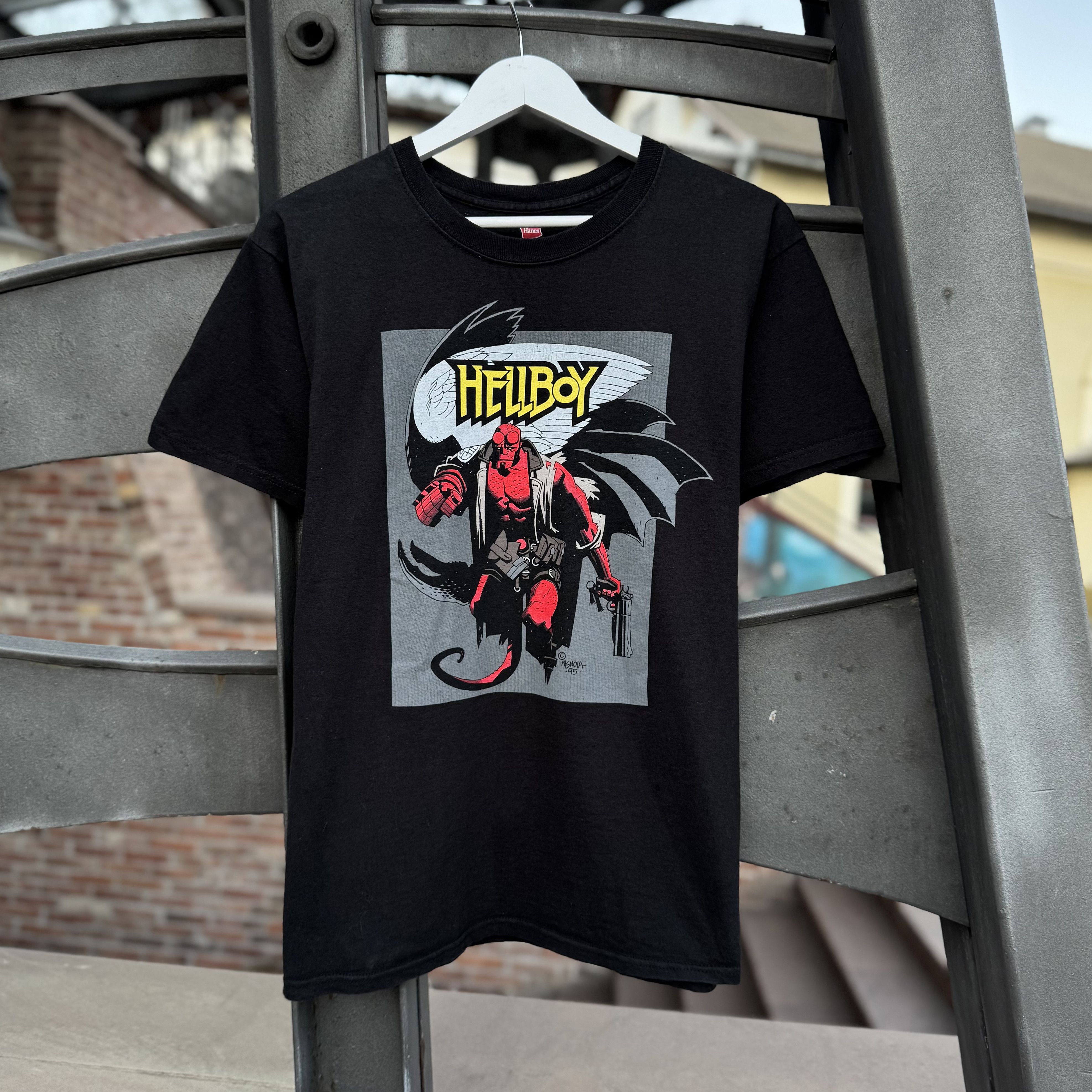Hanes Vintage 95 Graphitti Hellboy Tshirt Size US M / EU 48-50 / 2 - 2 Thumbnail