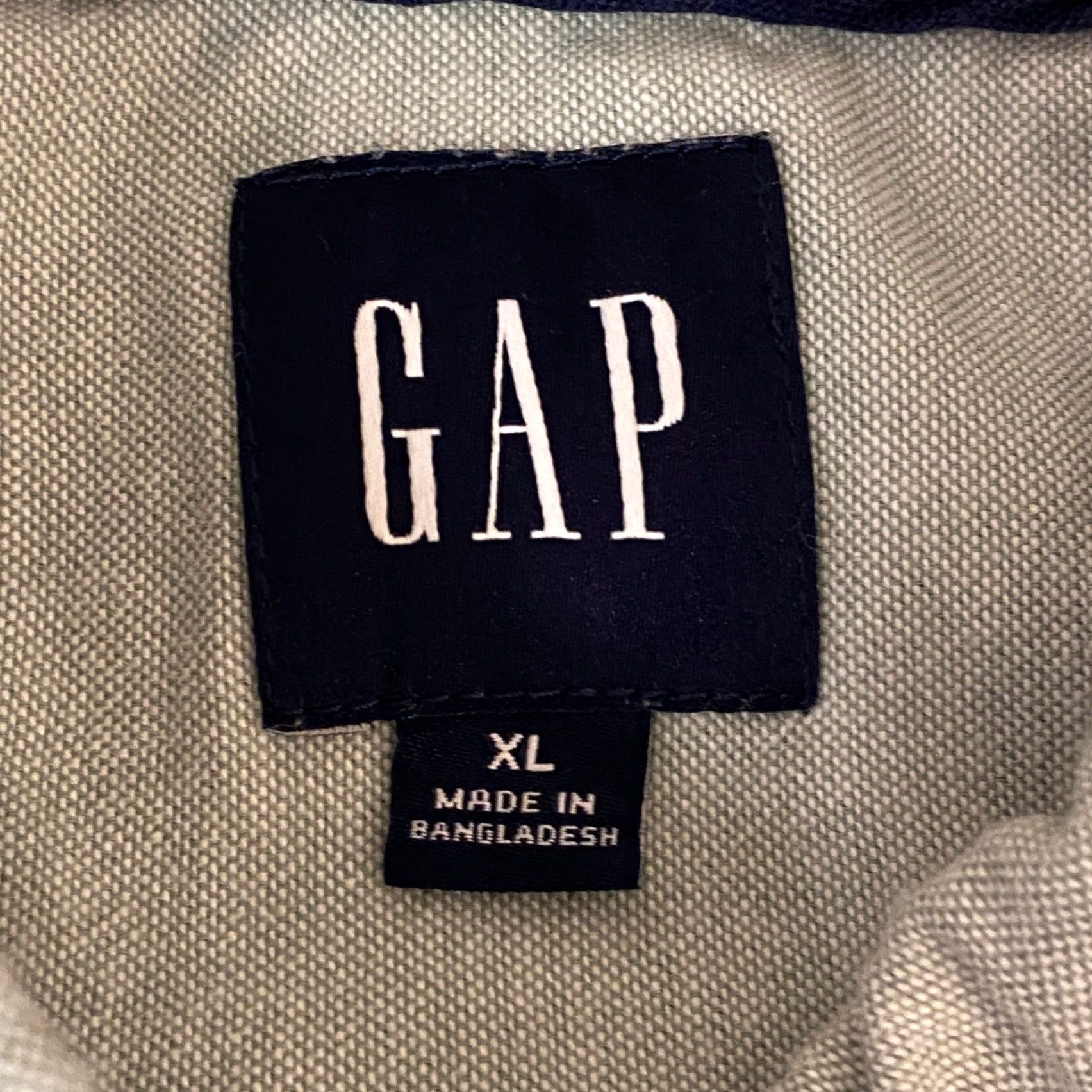 Gap GAP Shirt Mens XL Long Sleeve Button-Down Oxford Cloth Light Green Blue Solid Casual Preppy 90s? Size US XL / EU 56 / 4 - 3 Thumbnail