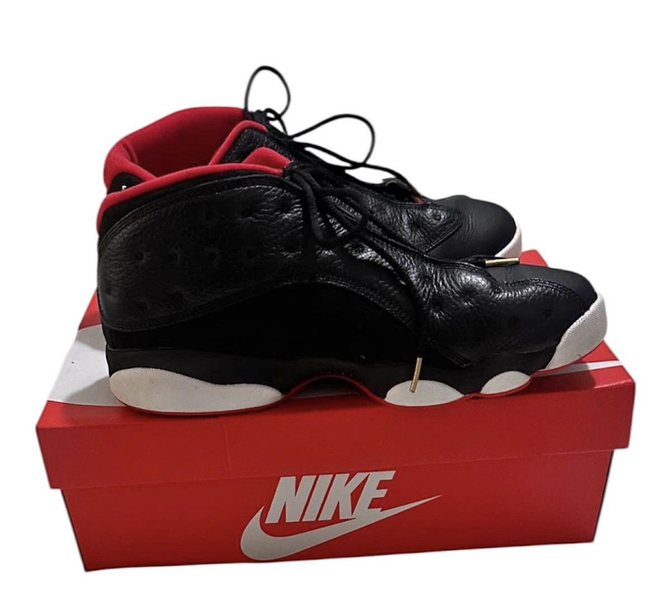 Jordan Brand Air Jordan 13 Retro Low Bred - Black/University Red - Size 9 Size US 9 / EU 42 - 1 Thumbnail