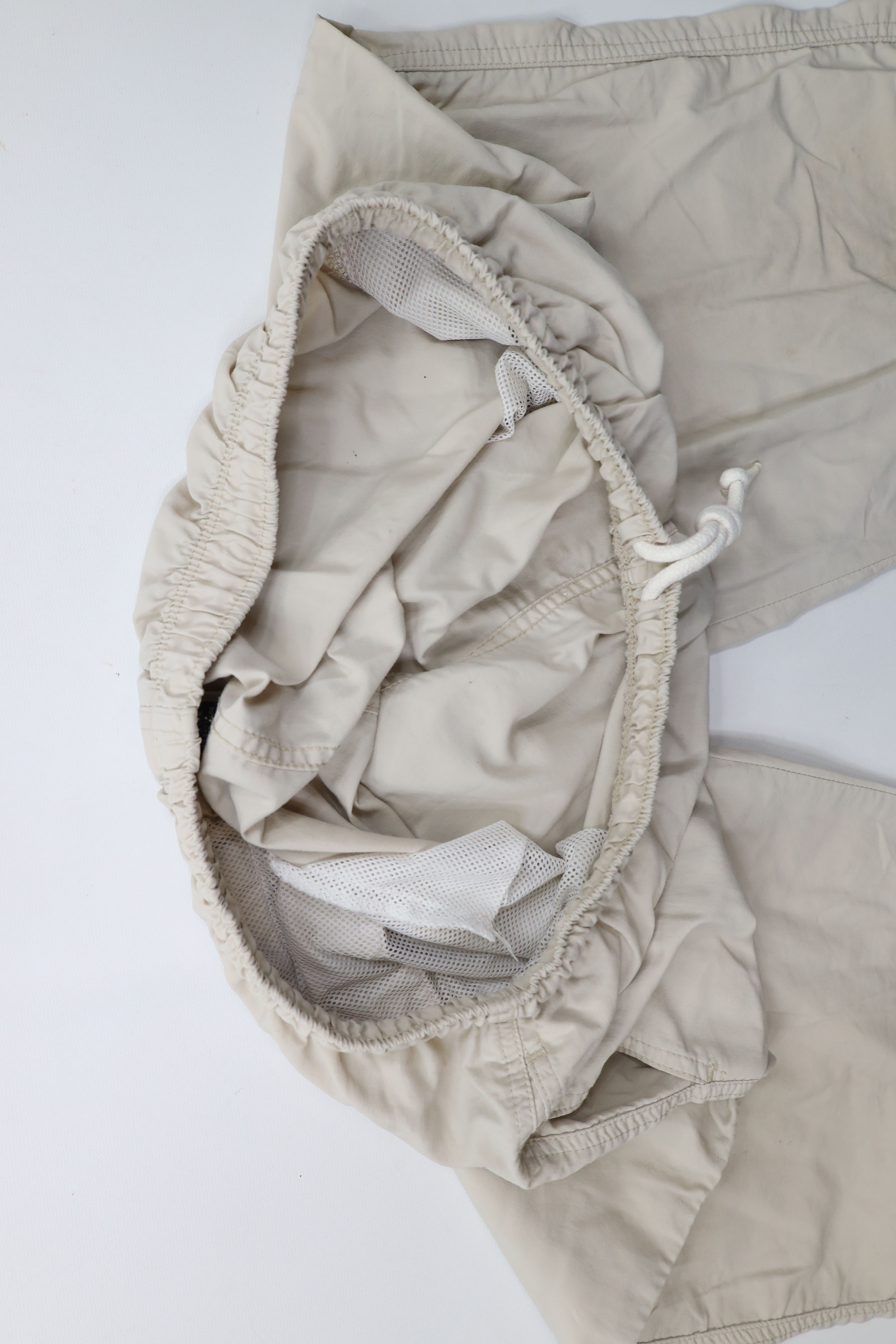 Lands' End × Vintage Vintage 90s Lands End Wide Leg Windbreaker Pants Beige USA Size 38" / US 16 / IT 52 - 10 Thumbnail