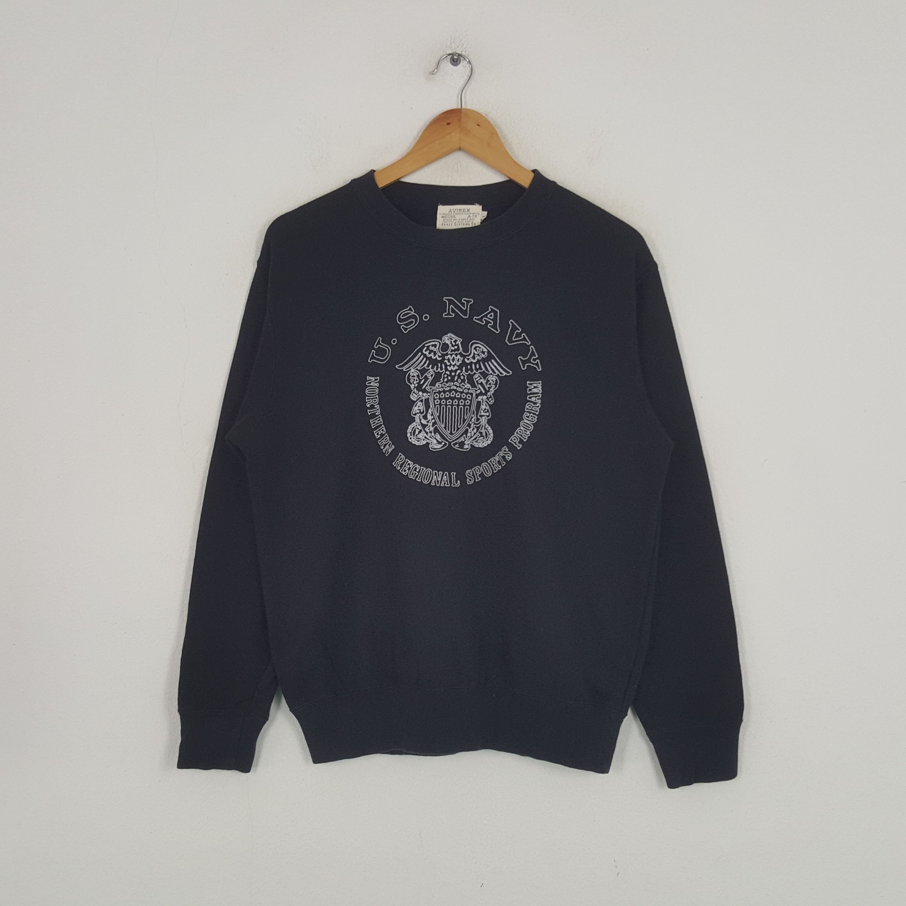 Avirex × Vintage Vintage Avirex U.S Navy American Military Army Sweatshirt Size US M / EU 48-50 / 2 - 1 Thumbnail
