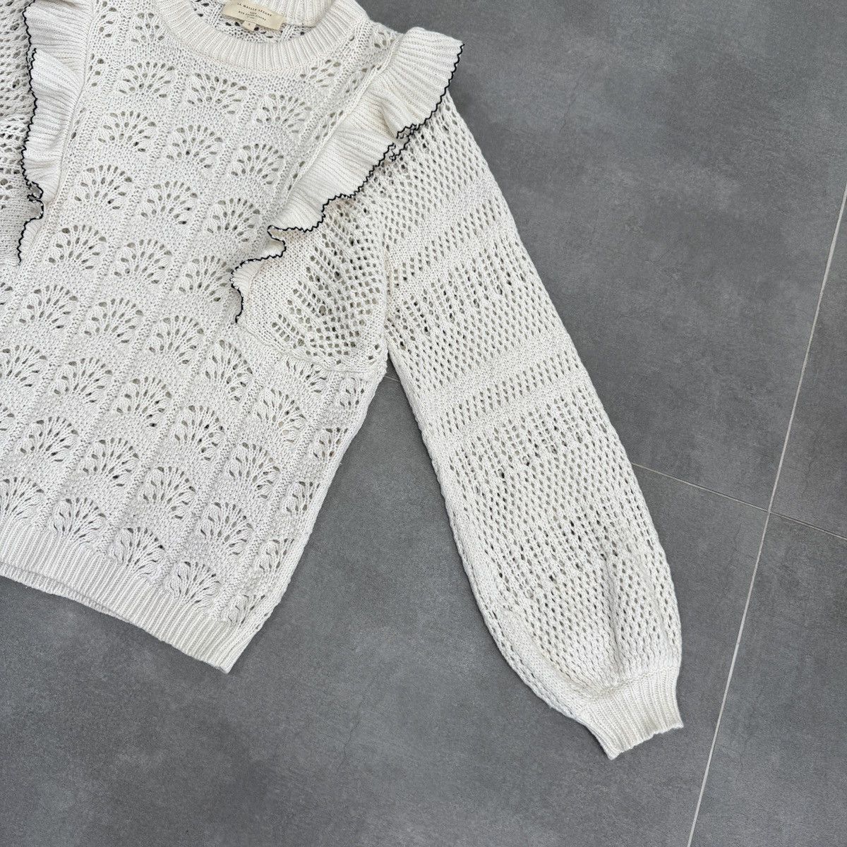 Sezane La Maille Sezane Paris Women Wool Knitted Jumper Sweater Size S / US 4 / IT 40 - 5 Thumbnail