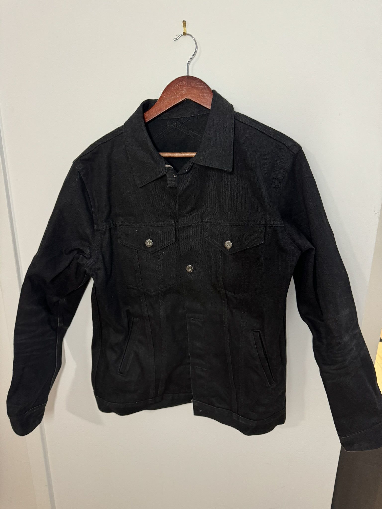 3sixteen 3sixteen Type 3 Black Denim Jacket Size US XXL / EU 58 / 5 - 1 Thumbnail