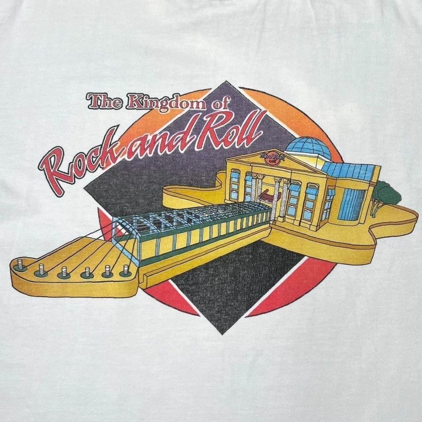 Hard Rock Cafe Vintage Hard Rock Cafe Orlando Souvenir Graphic White T-Shirt Large Size US L / EU 52-54 / 3 - 4 Thumbnail
