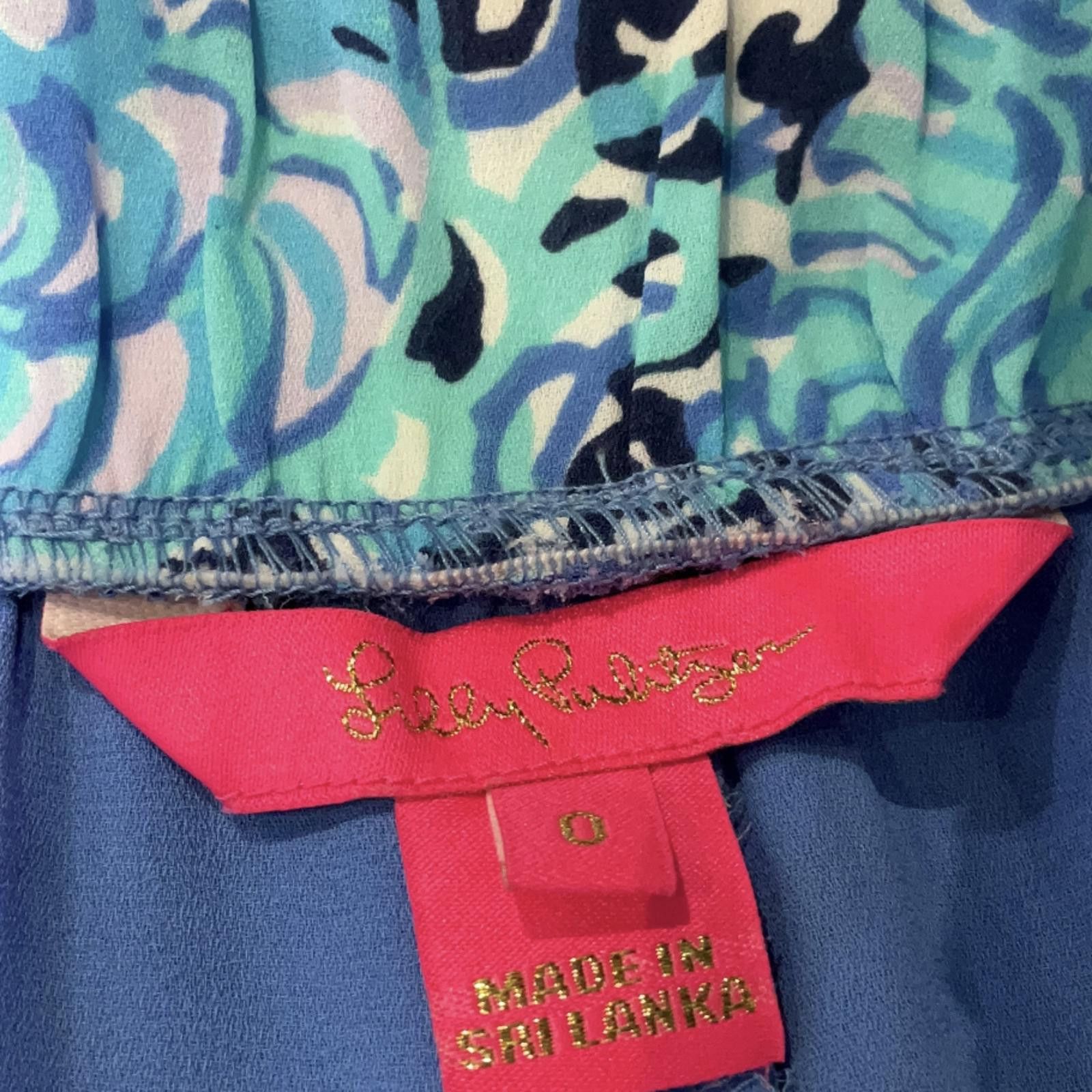Other Lilly Pulitzer Size 0 Blue Print Women's Shorts Size 25" / US 0 / IT 36 - 3 Thumbnail
