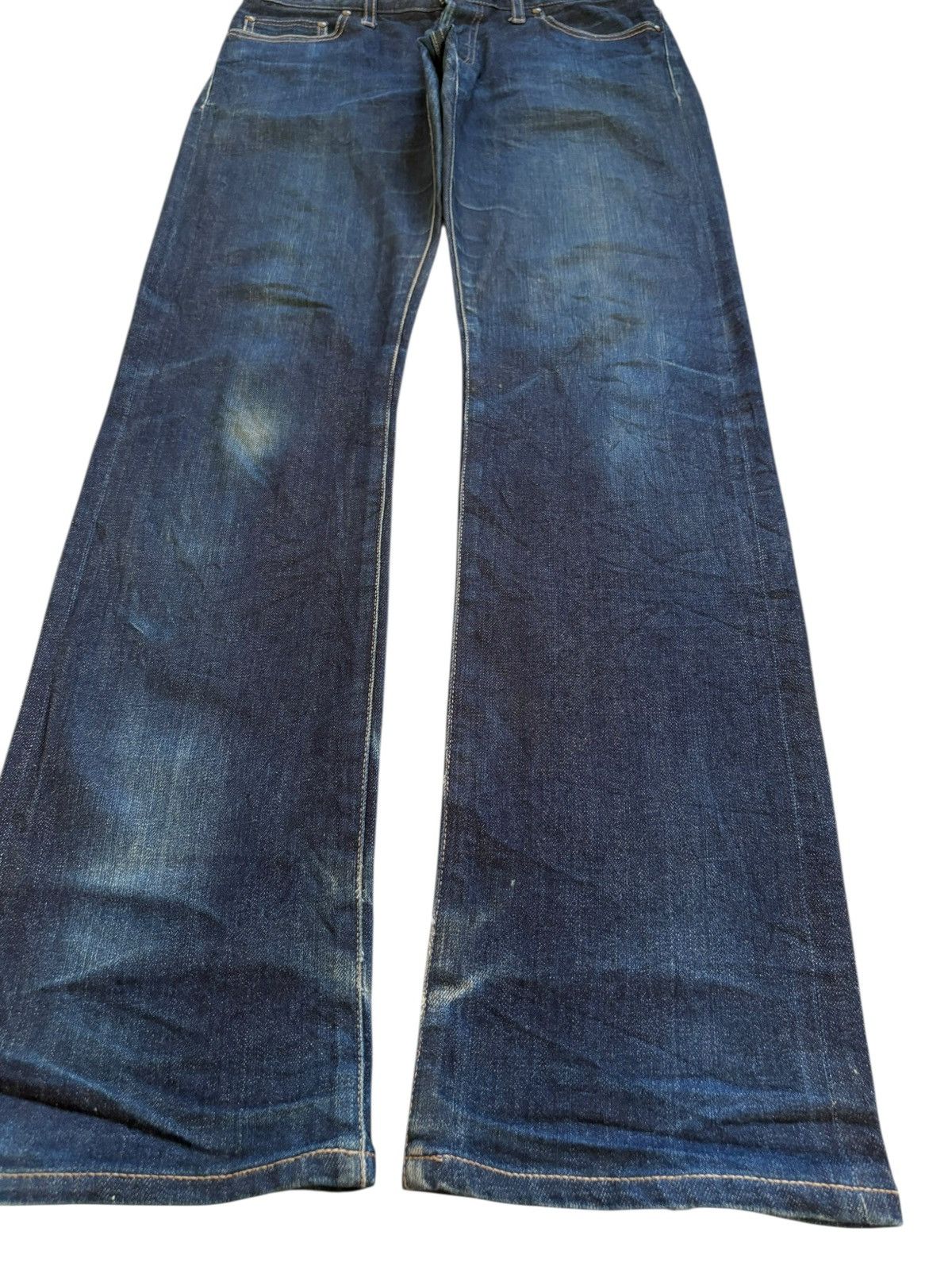 Shellac Vintage Shellac Selvedge Raw Denim Style Button Fly Jeans Size US 32 / EU 48 - 7 Thumbnail