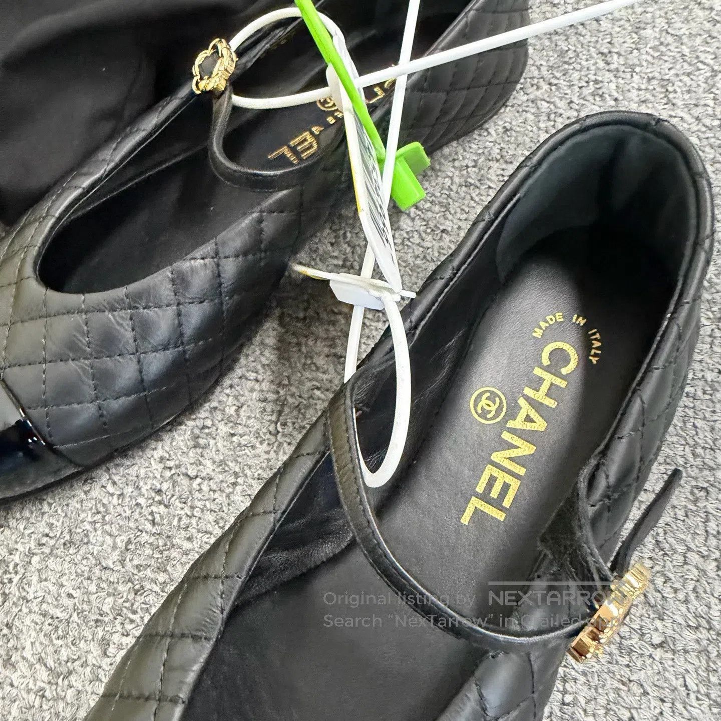 Chanel Chanel Raster pattern Mary Jane flats| Size US 6.5 / IT 36.5 - 3 Thumbnail
