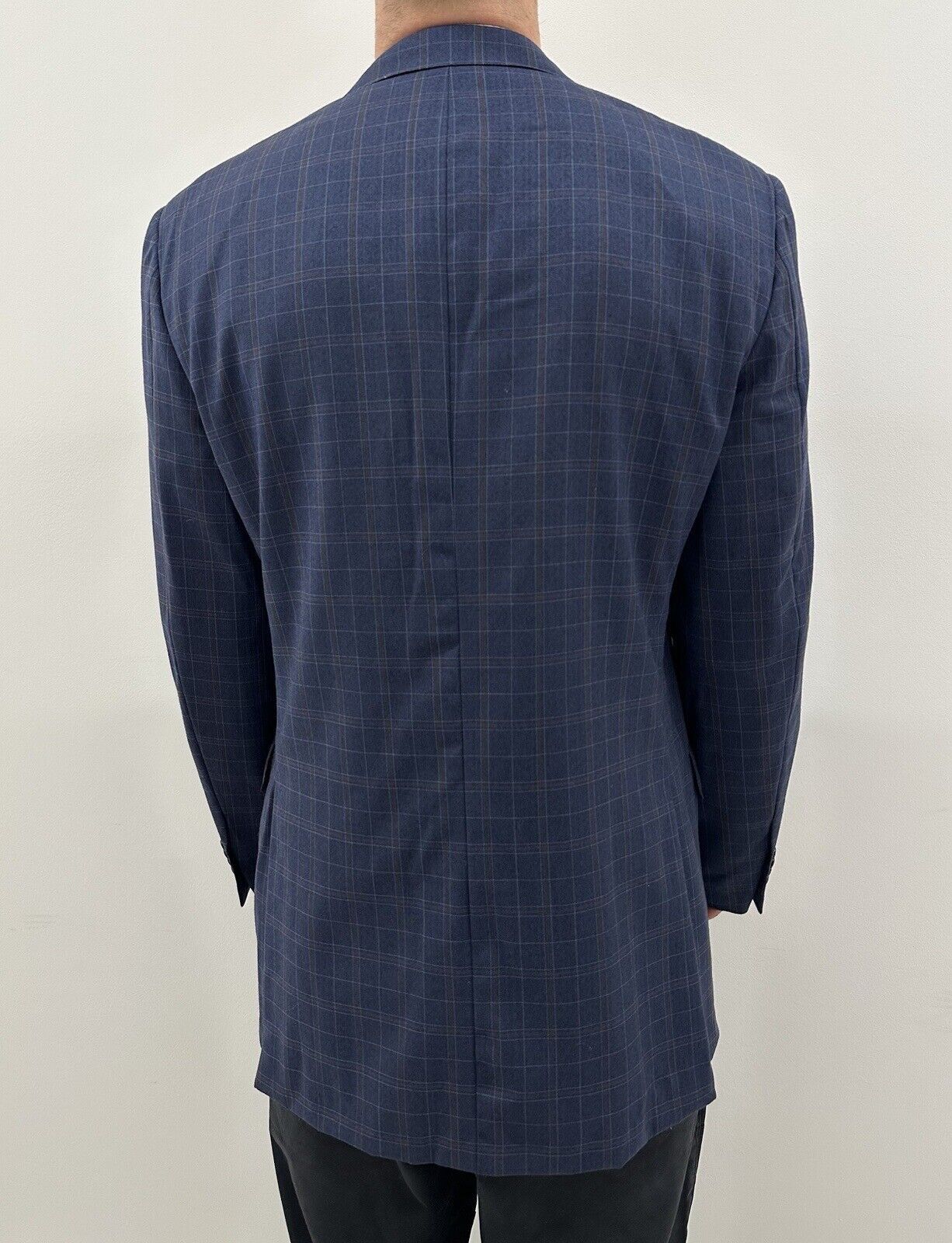 Vintage Rafaelle Caruso Plaid Mens Sport Blazer Jacket Size 42R - 4 Thumbnail