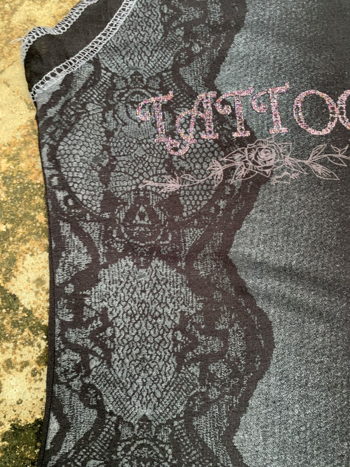 Japanese Brand y2k Georges France Snake Skin Pattern Tattoed Queen Top Size S / US 4 / IT 40 - 4 Thumbnail