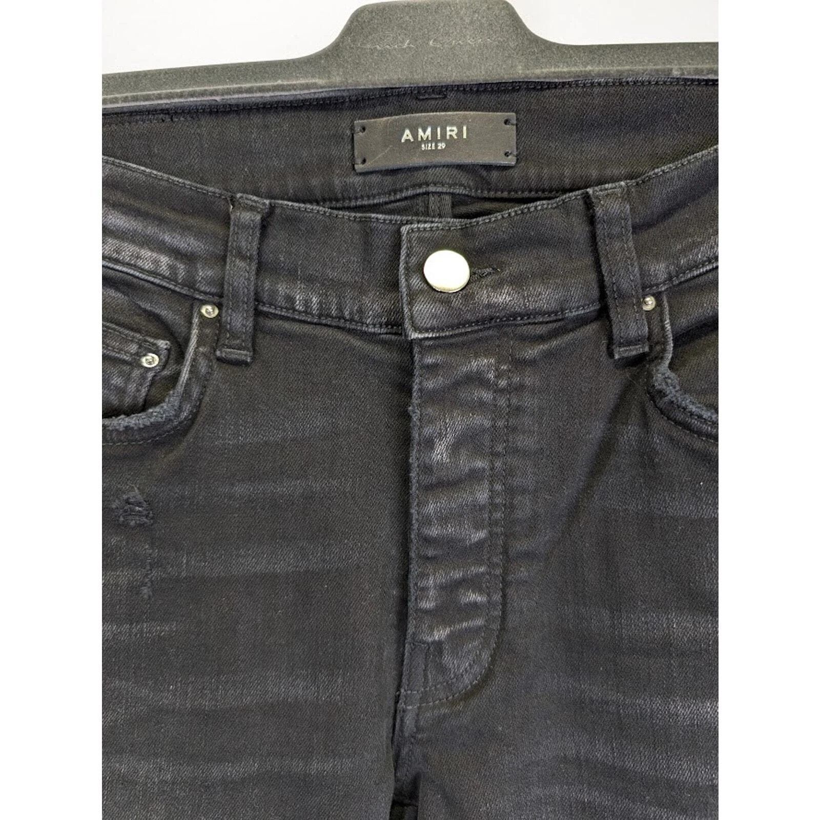 Amiri o1rshd1 Q:3 / Core Applique Jean in Aged Black Size US 36 / EU 52 - 8 Thumbnail