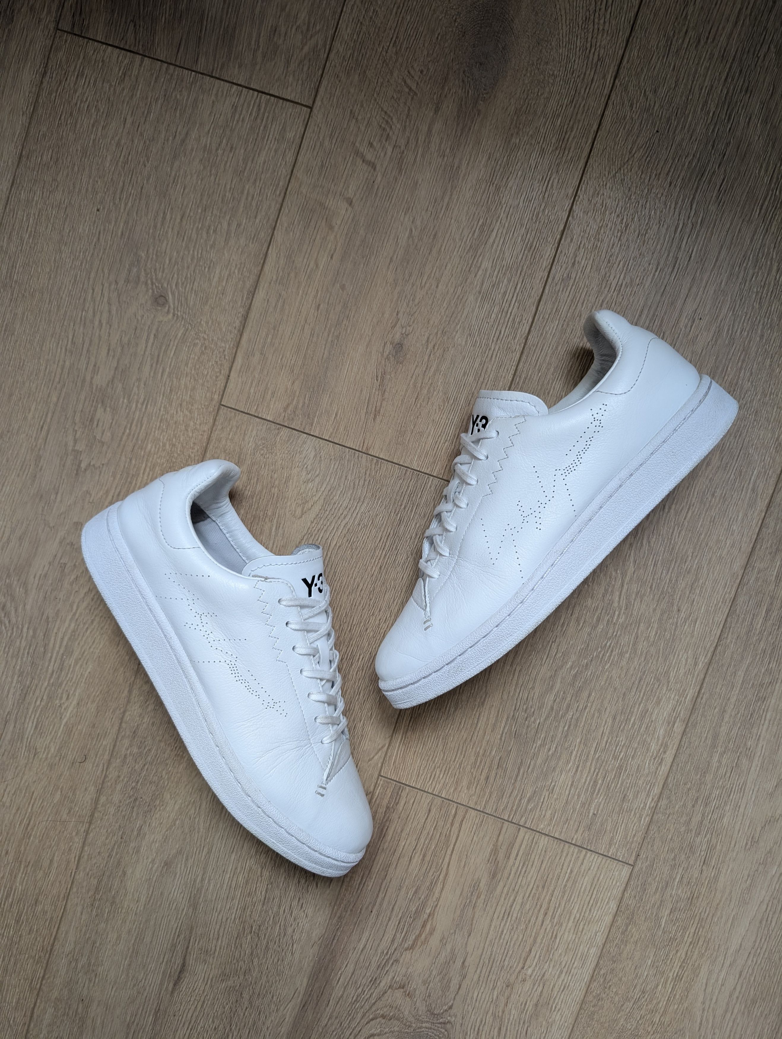 Adidas × Y-3 Adidas Y-3 Court low all white Size US 9.5 / EU 42-43 - 2 Thumbnail