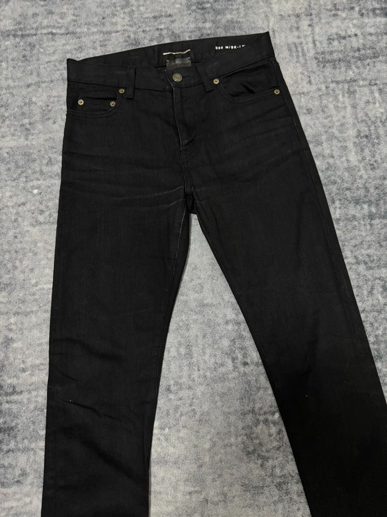Saint Laurent Paris Saint Laurent Paris 16ss stretch skinny black jeans 2505-Ne Size US 27 - 3 Thumbnail