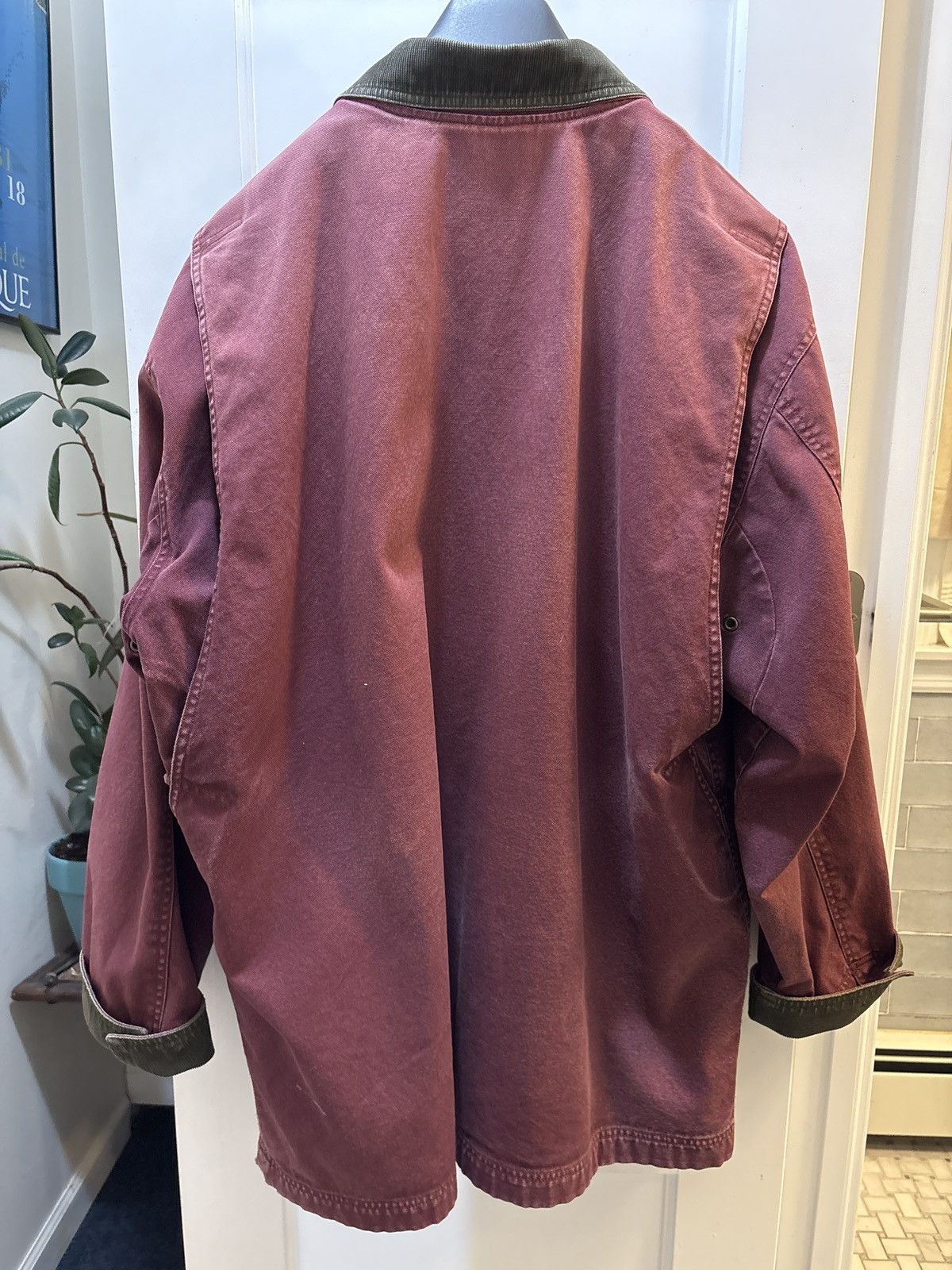L.L. Bean L.L. Bean Field Coat Barn Jacket Burgundy Size US XXL / EU 58 / 5 - 3 Thumbnail
