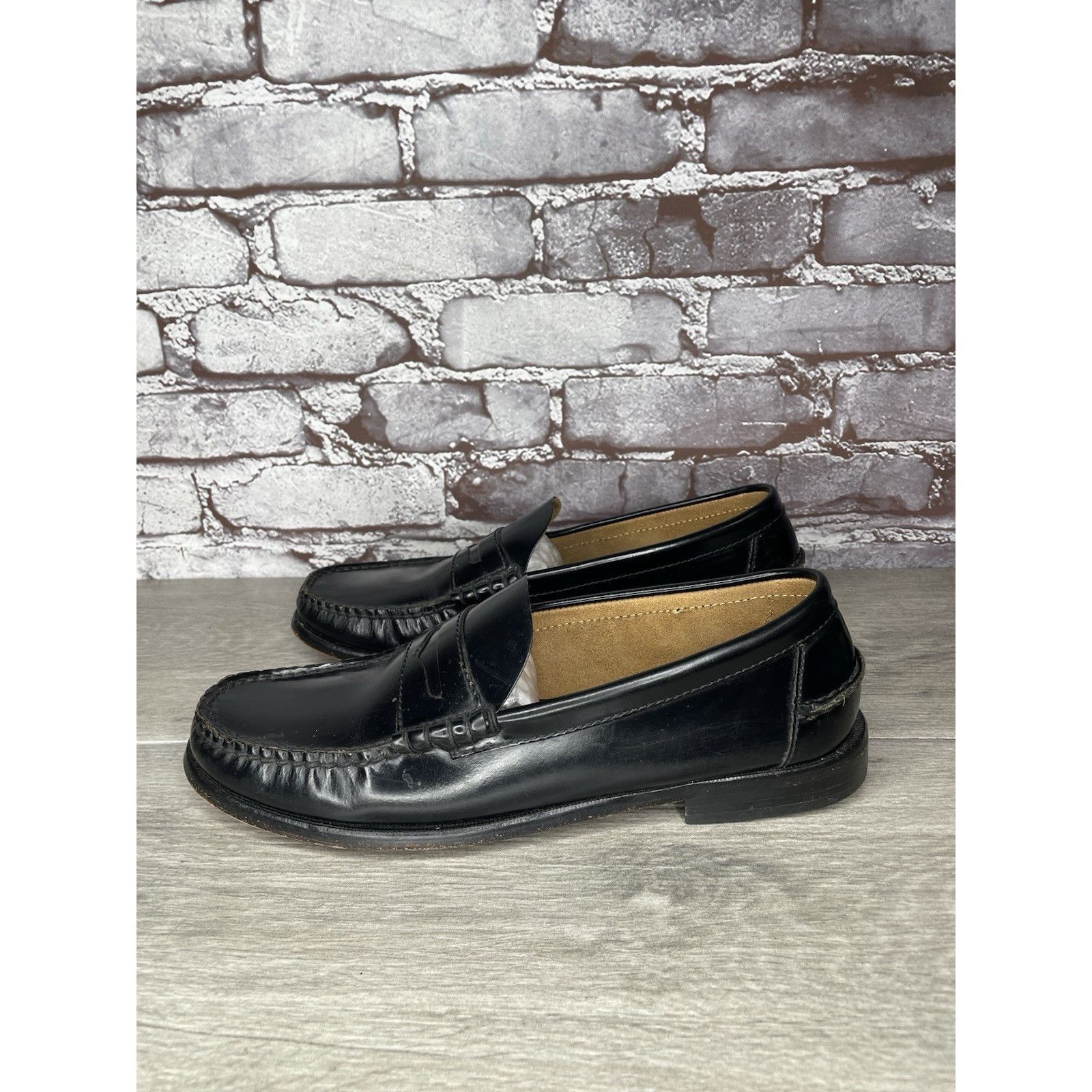 Florsheim Florsheim 1892 Black Leather Slip On Penny Loafers Dress Sho Size US 9 / EU 42 - 9 Thumbnail