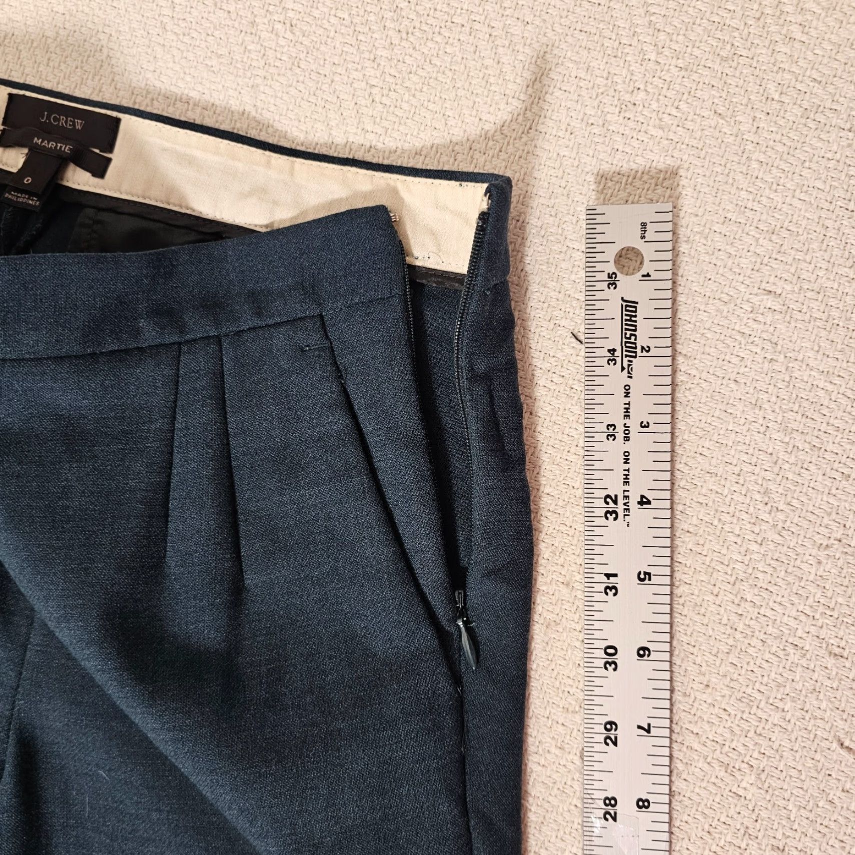 J.Crew J.Crew Womens Pants Green Size 0 Martie Mid Rise Cropped Stretch Wool Blend Size 25" / US 0 / IT 36 - 6 Thumbnail