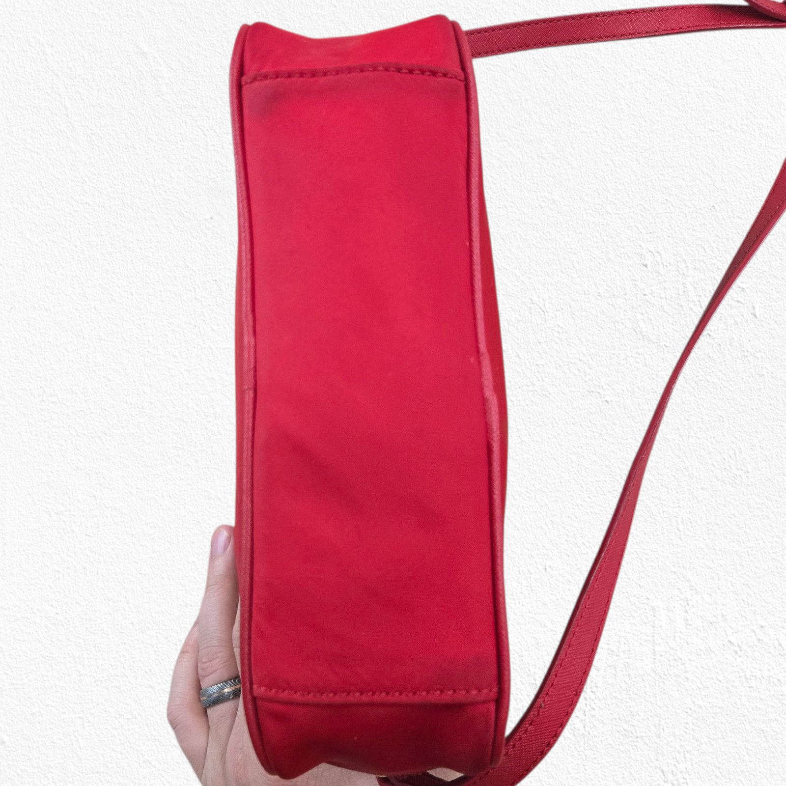 Kate Spade Red Nylon Crossbody Bag Purse Adjustable Strap Size ONE SIZE - 10 Thumbnail
