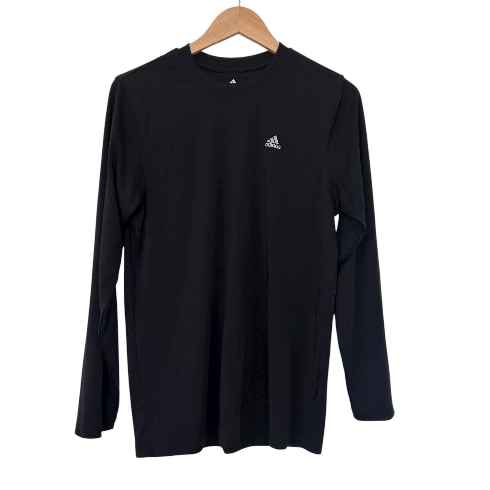 Adidas Adidas Black Long Sleeve Shirt Sz S Size US S / EU 44-46 / 1 - 1 Thumbnail