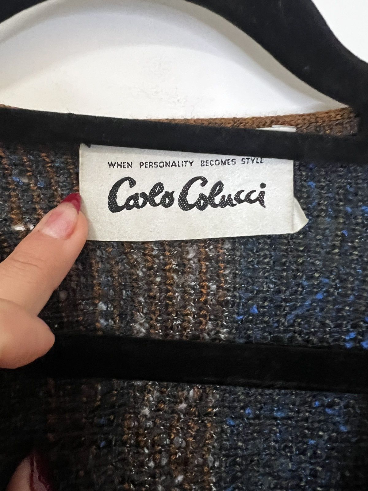 Carlo Colucci Jersey carlo colucci XL V neck sweater vintage Size US XL / EU 56 / 4 - 2 Thumbnail