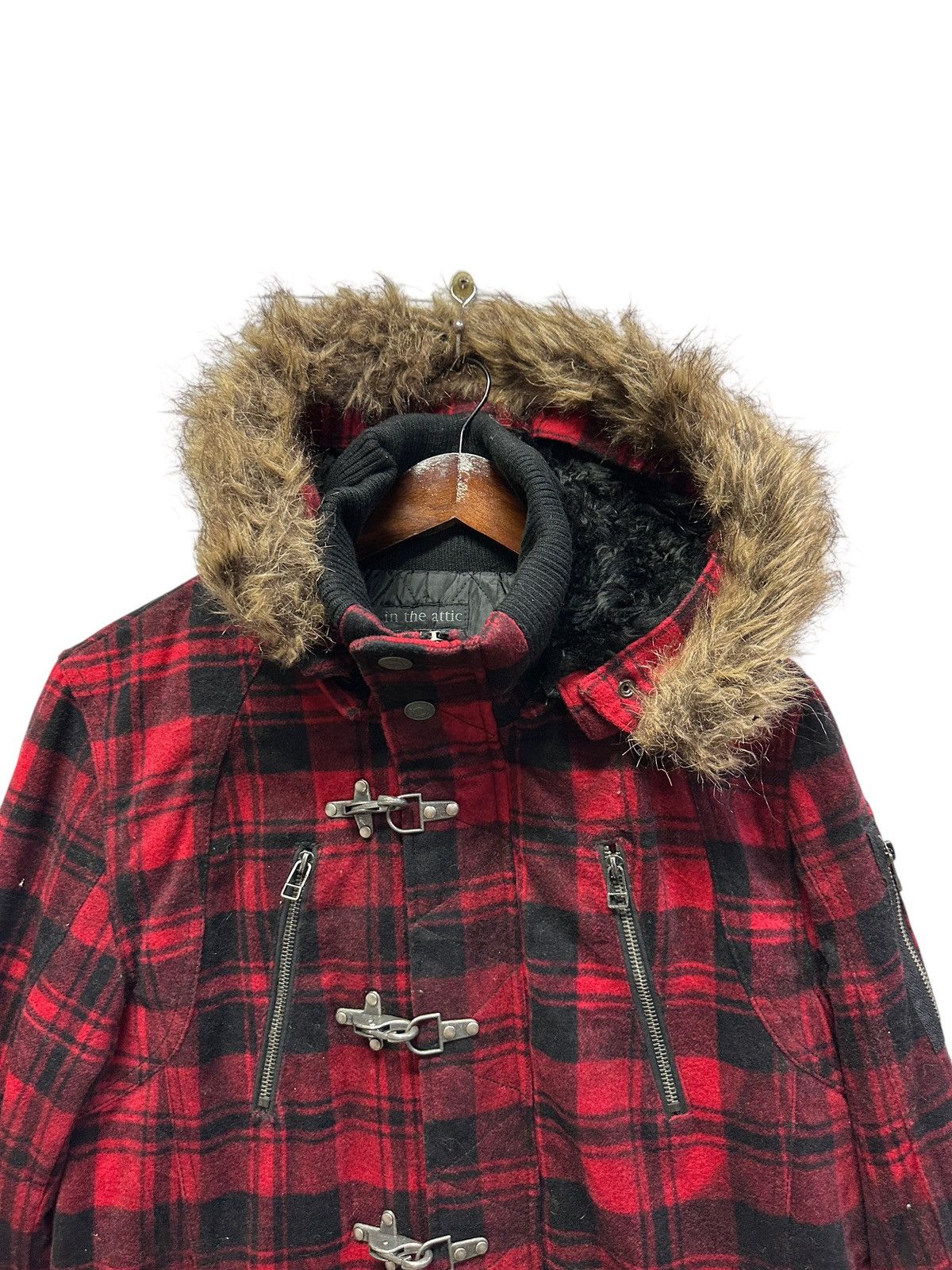 In The Attic 🔥in the attic faux fur punk tartan jacket Size US M / EU 48-50 / 2 - 2 Thumbnail