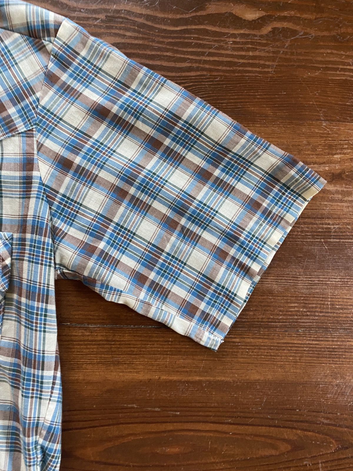 Levi's Vintage 70’s Levi’s White Tab Pearl Snap Plaid Button Up Size US S / EU 44-46 / 1 - 5 Thumbnail