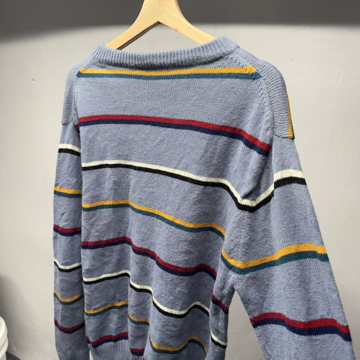 Vintage Vintage Striped Knit Sweater ERD ERL Grunge Skater Chrome Size US L / EU 52-54 / 3 - 6 Thumbnail