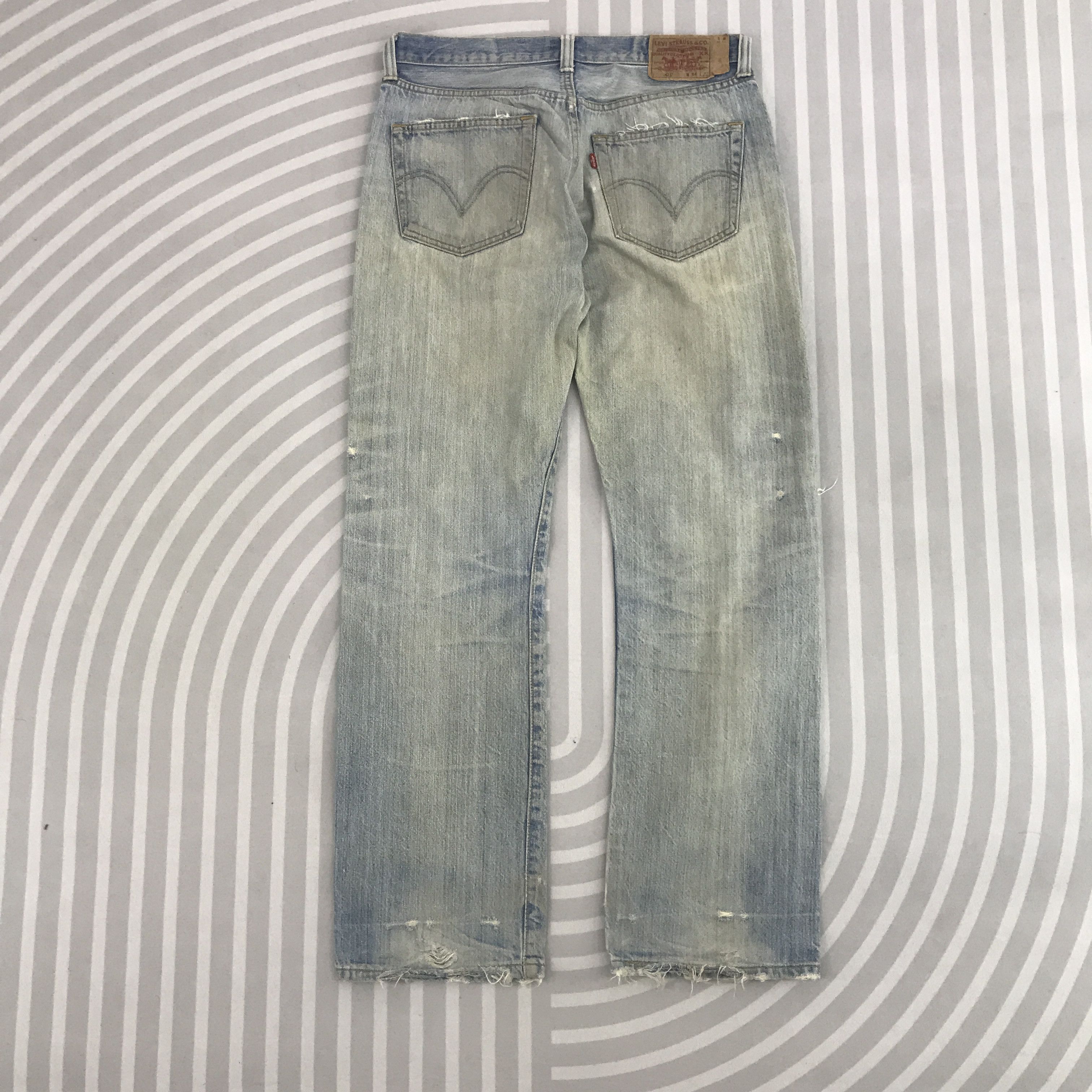 Levi's Vintage Levi's 501 Distressed rusty style Denim jeans Size US 32 / EU 48 - 4 Thumbnail