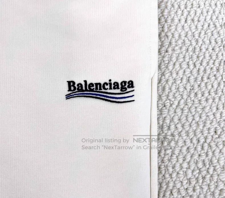 Balenciaga Balenciaga size S Beige Coke Embroidered Logo Sweatpants Size US 27 - 5 Thumbnail