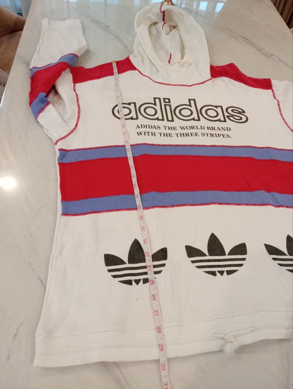 VINTAGE ADIDAS TREFOIL BIG LOGO SWEATSHIRT - SIZE L