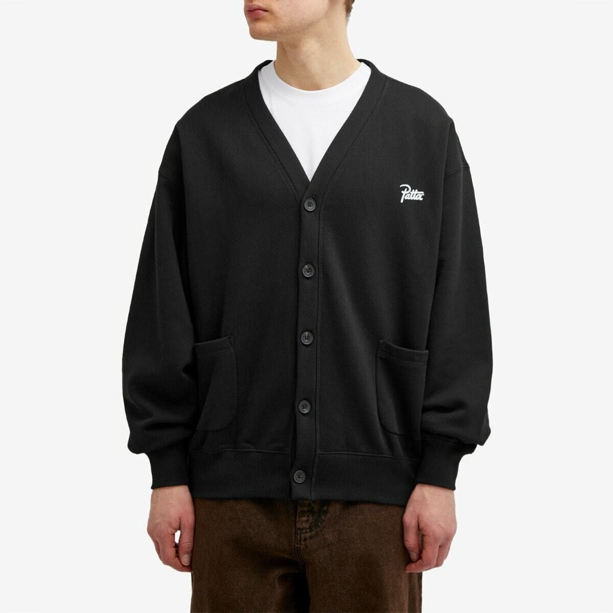 Patta o1mle0426 Patta Classic Cardigan in Black Size US M / EU 48-50 / 2 - 2 Thumbnail