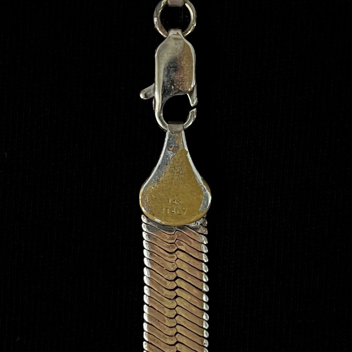 Designer Vintage 1980s Nike Italy Herringbone Chain Necklace Size ONE SIZE - 7 Thumbnail