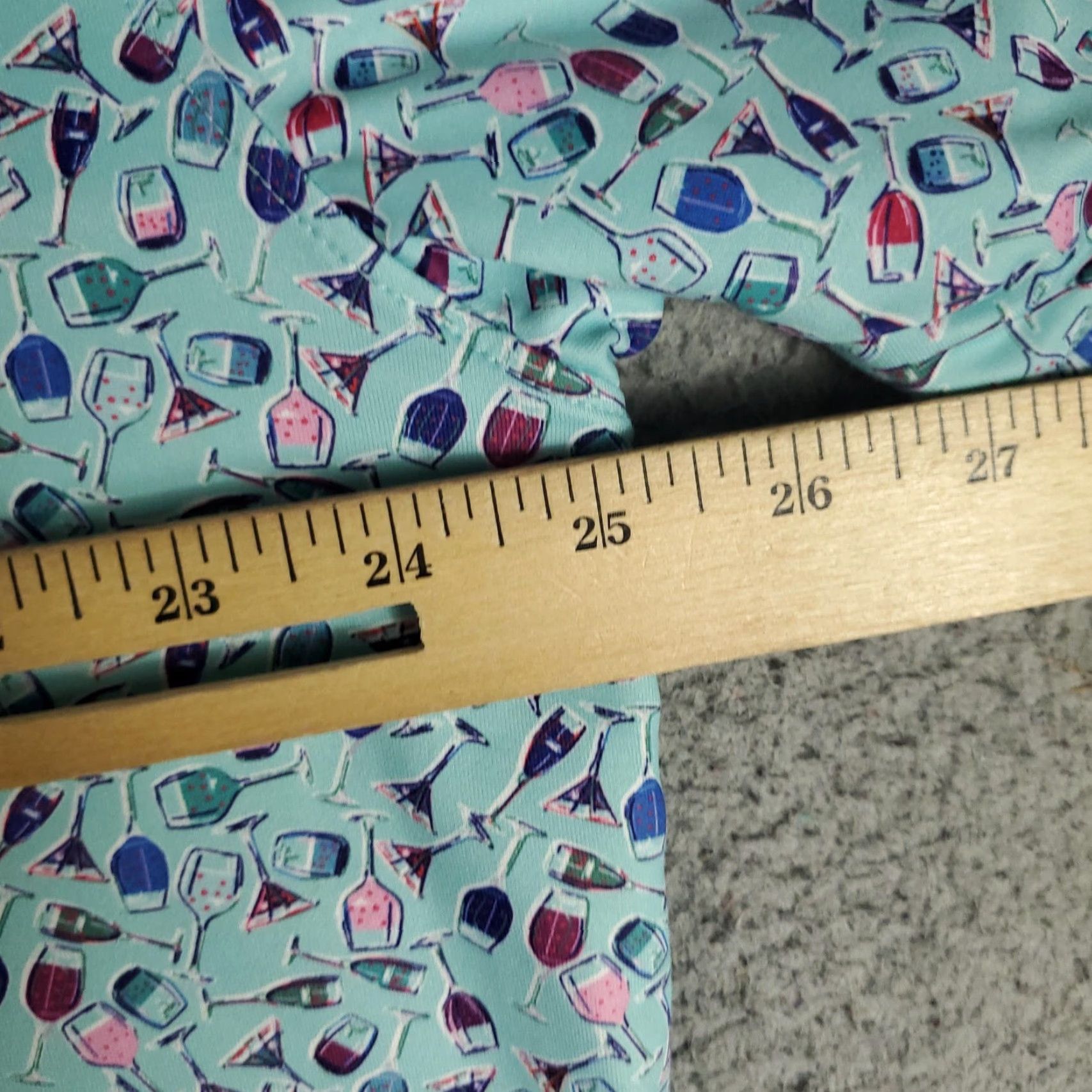 Vintage 1764 Polo Shirt Mens XL Blue Cocktail Glasses Print Stretch Golf Performance Size US XL / EU 56 / 4 - 5 Thumbnail