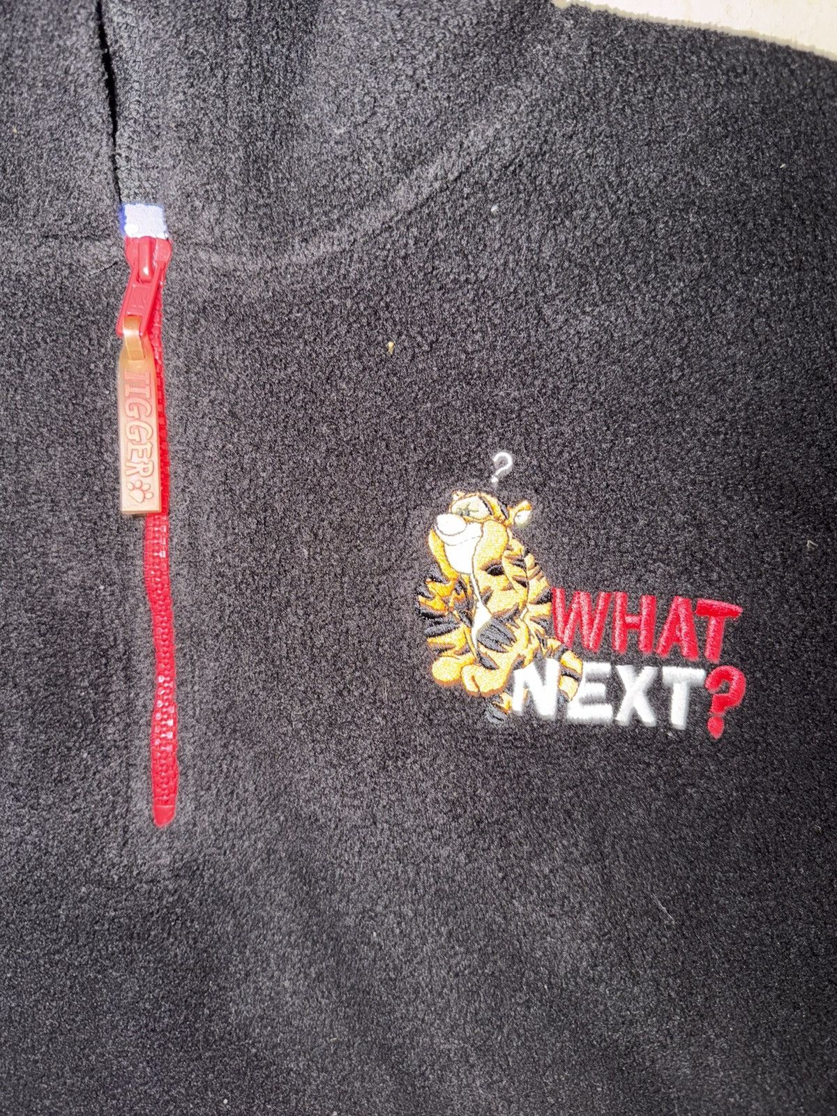 Disney Vintage Disney Tigger 1/4 Zip Black Fleece Hoodie Pullover Size US XL / EU 56 / 4 - 2 Thumbnail
