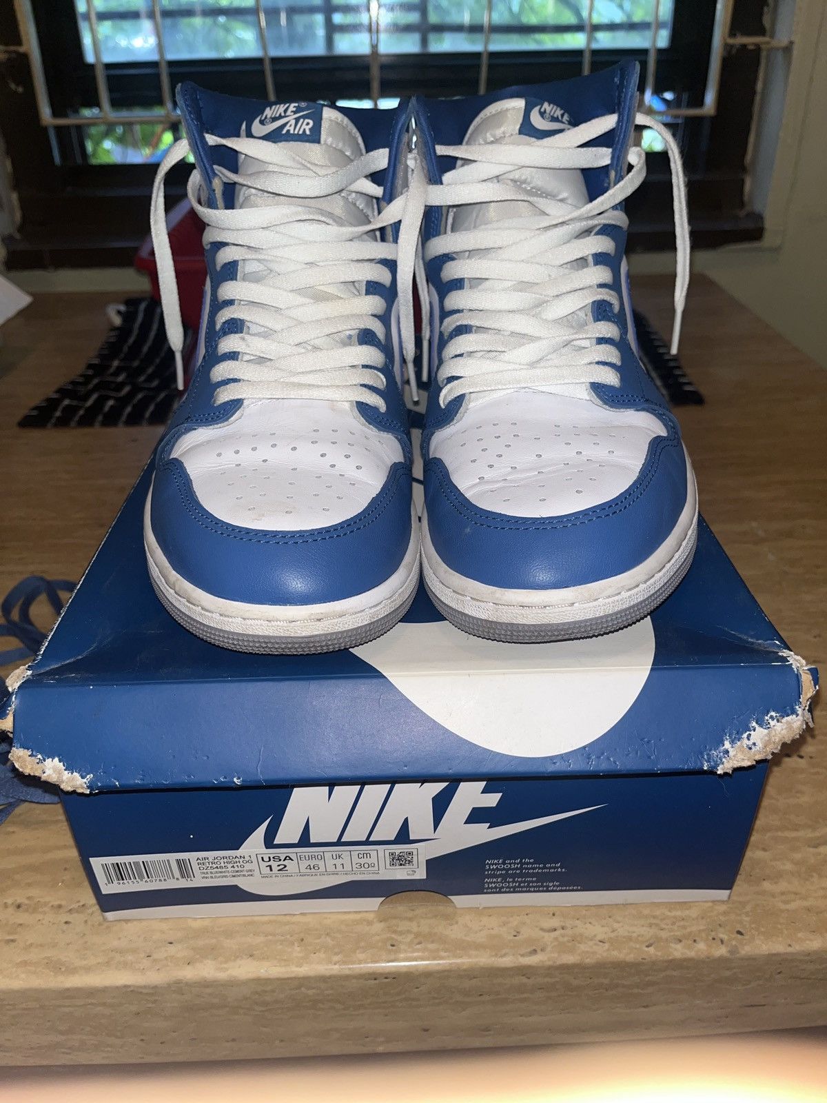 Jordan Brand × Nike Air Jordan 1 Retro High OG “ True blue “ Size US 12 / EU 45 - 7 Thumbnail