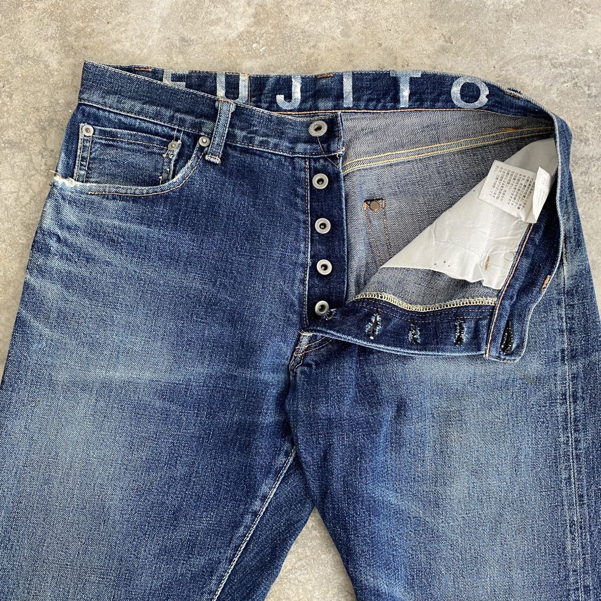 Fujito 2000’s Fujito Made In Japan Faded Blue Selvedge Jeans Size US 33 - 9 Thumbnail